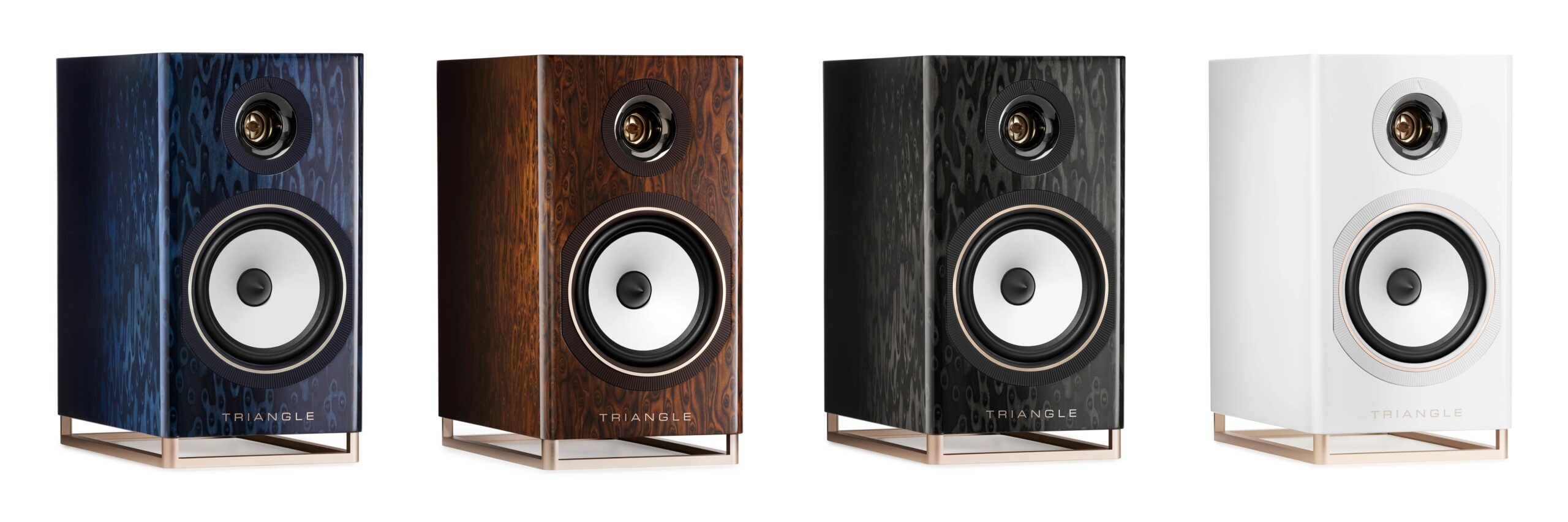 Triangle Capella Puts the Stereo Hub at the Center 8 Triangle Capella active wireless speakers with compact WiSA Stereo Hub