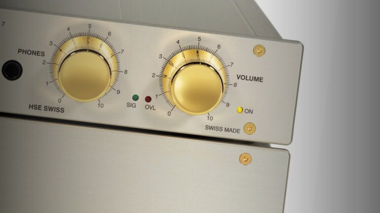HSE Swiss RL-7: Adjustable phono amplifier with XLR connections and volume control