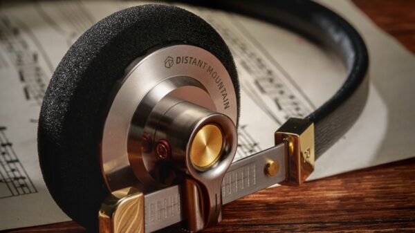 ROSESELSA Distant Mountain Over Ear HIFI Wired Headphones OOTD Vintage Headset Metal Earphones MMCX 3.5mm