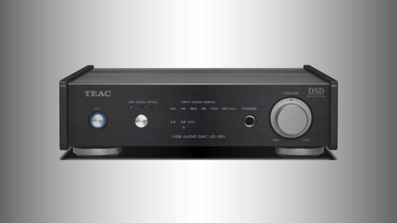 TEAC UD-301-X: Dual-Mono USB DAC with Burr-Brown Chip and Headphone Amp 27 DAC connected in a hi-fi system with USB, optical, coaxial, RCA, XLR, and headphone cables for proper setup and configuration