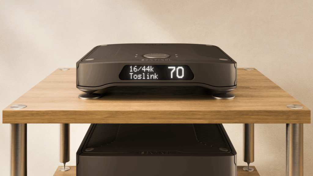 DAC connected in a hi-fi system with USB, optical, coaxial, RCA, XLR, and headphone cables for proper setup and configuration