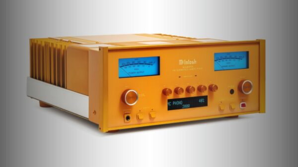 McIntosh MA8950 painted orange by Virgil Abloh