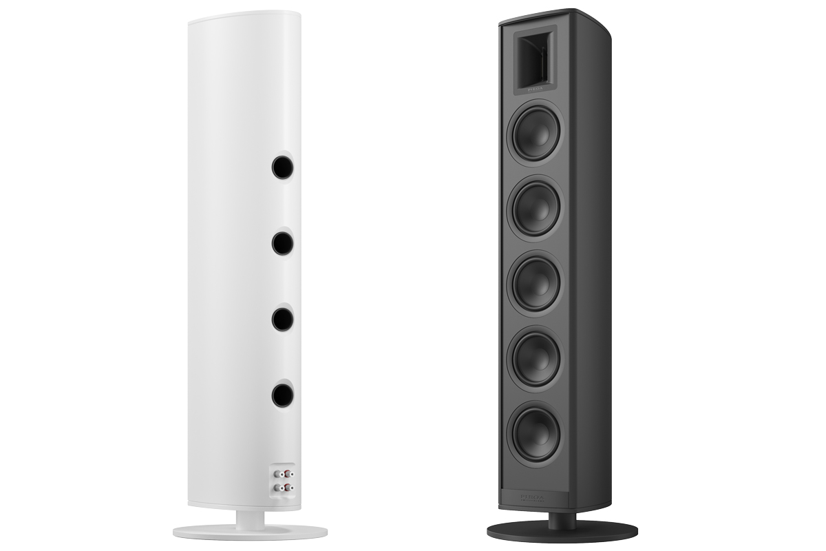 Piega Premium 801: Aluminum Flagship with an SSD Ribbon Horn 12 Piega Premium 801 floorstanding speaker with slim aluminum cabinet and base