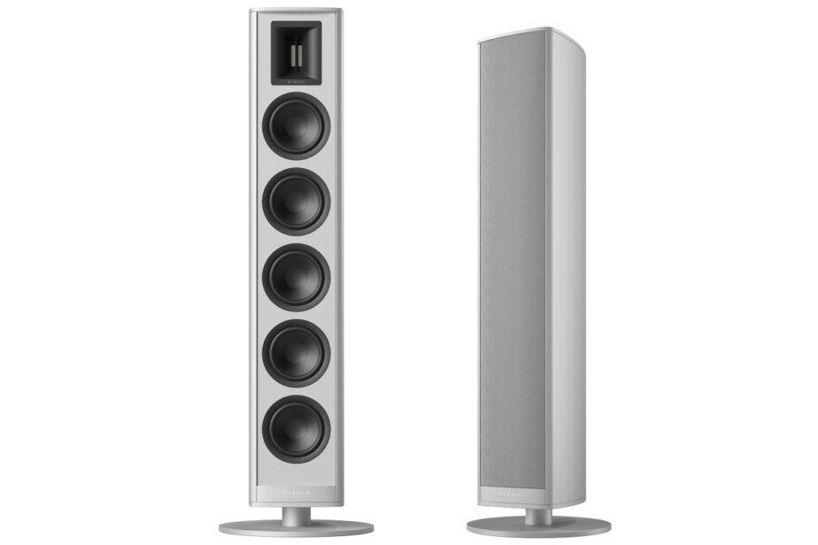 Piega Premium 801: Aluminum Flagship with an SSD Ribbon Horn 13 Piega Premium 801 floorstanding speaker with slim aluminum cabinet and base