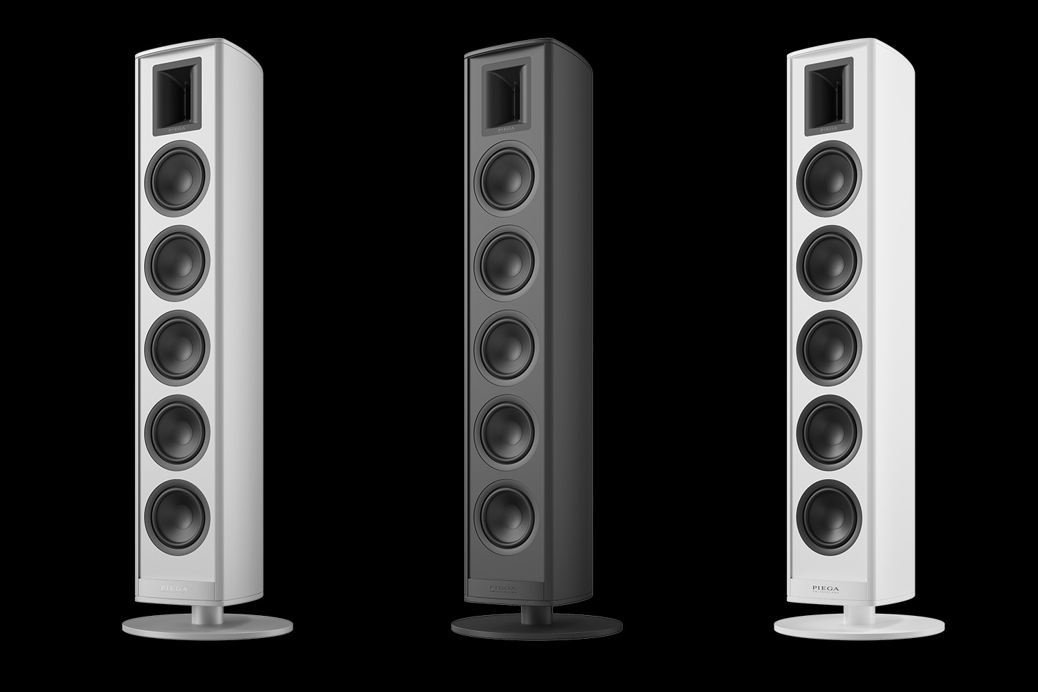 Piega Premium 801: Aluminum Flagship with an SSD Ribbon Horn 9 Piega Premium 801 floorstanding speaker with slim aluminum cabinet and base