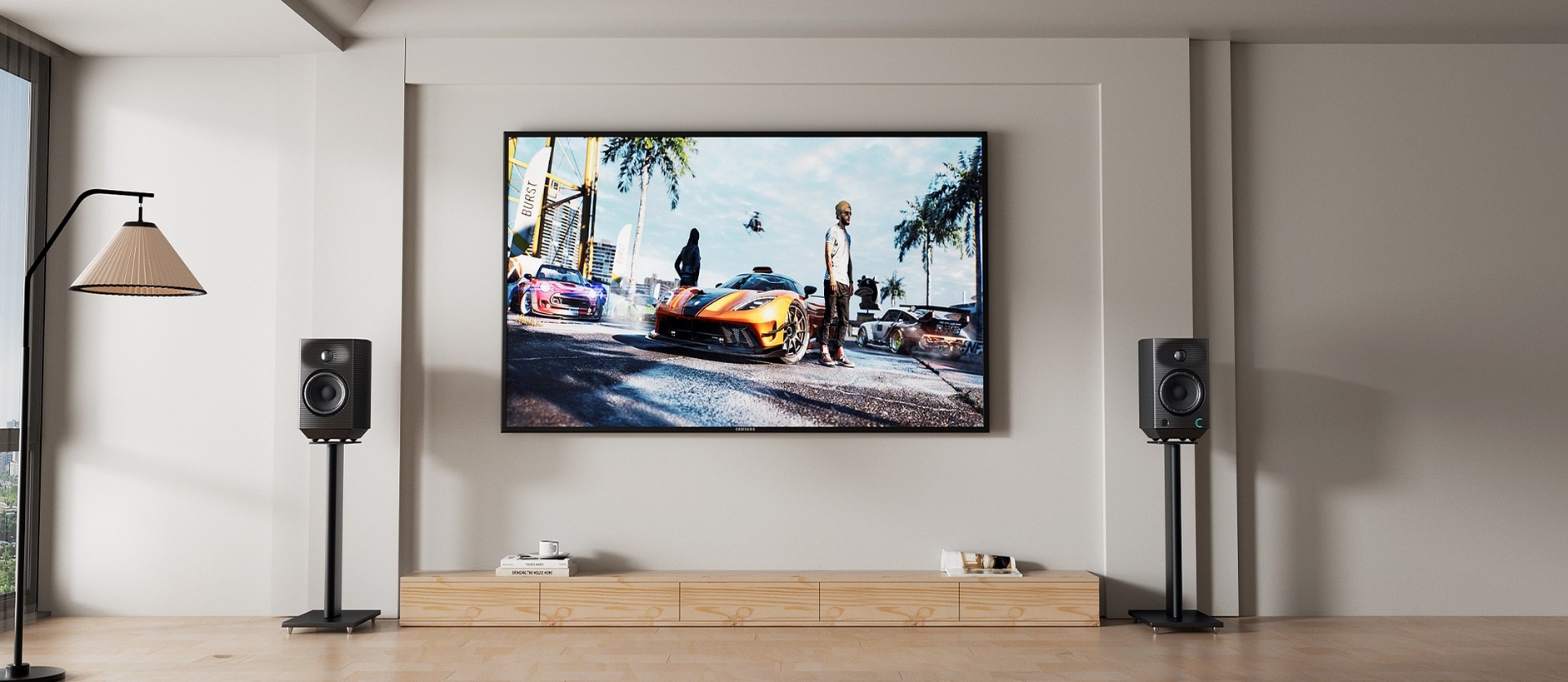 The 1-inch tweeter is made of a composite silk dome with an internal hemisphere that absorbs spurious resonances, improving high-frequency clarity.