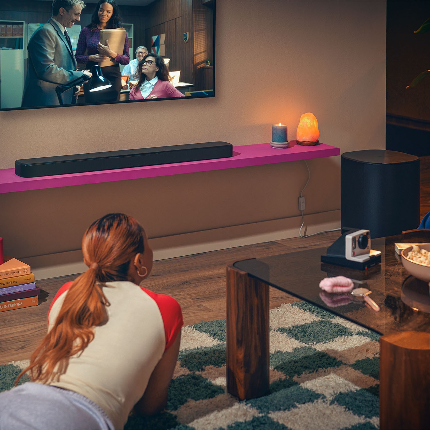 The JBL BAR 500MK2 is a powerful 5.1-channel TV soundbar that supports Dolby Atmos surround sound, so you experience a 3D soundstage with both width, depth and height. 