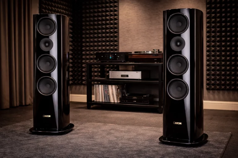 Canton Reference 5: Precision German Loudspeaker Design at Its Finest 1 Featuring ceramic tungsten drivers, RC room compensation, and a down-firing bass guide, the Canton Reference 5 delivers controlled, wide-band high-end sound.