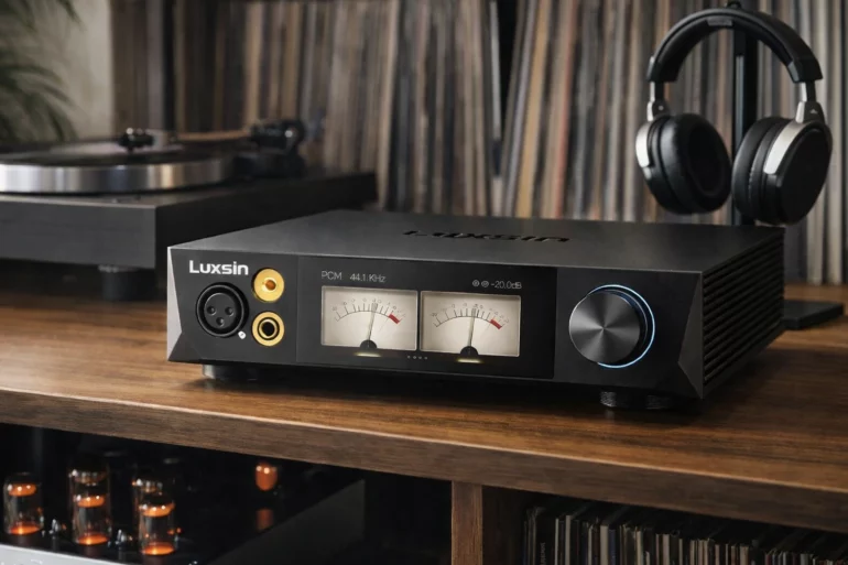 Luxsin X8: AI-Powered DAC & Headphone Amplifier for Audiophiles 23 The Luxsin X8 DAC and headphone amplifier features AI-driven parametric EQ, eight CS43198 DACs, dual-mono design, and powerful output.