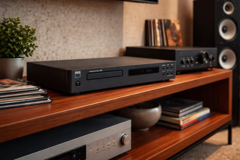 NAD C538: Stable CD Playback with NAD’s Signature Sound 9 With solid construction and a focus on sound quality, the NAD C538 offers honest CD playback without unnecessary features.