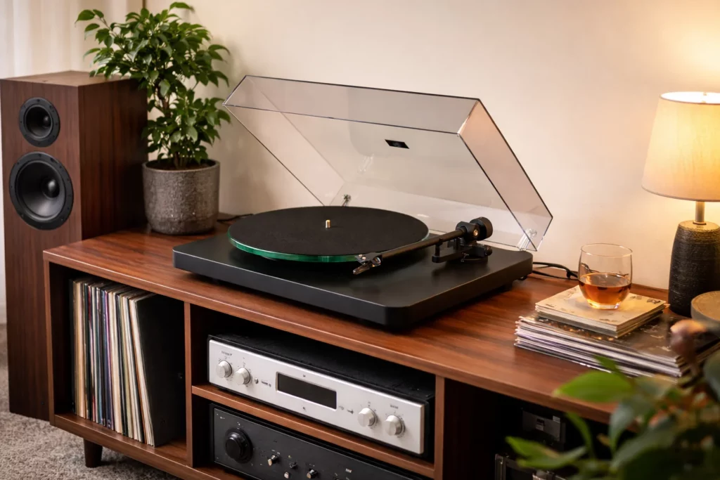 Five Turntable Options Compared: Which One Should You Buy? 11 The NAD C558 keeps vinyl simple and musical. Manual operation, solid build, and a warm, engaging sound made for real record lovers.