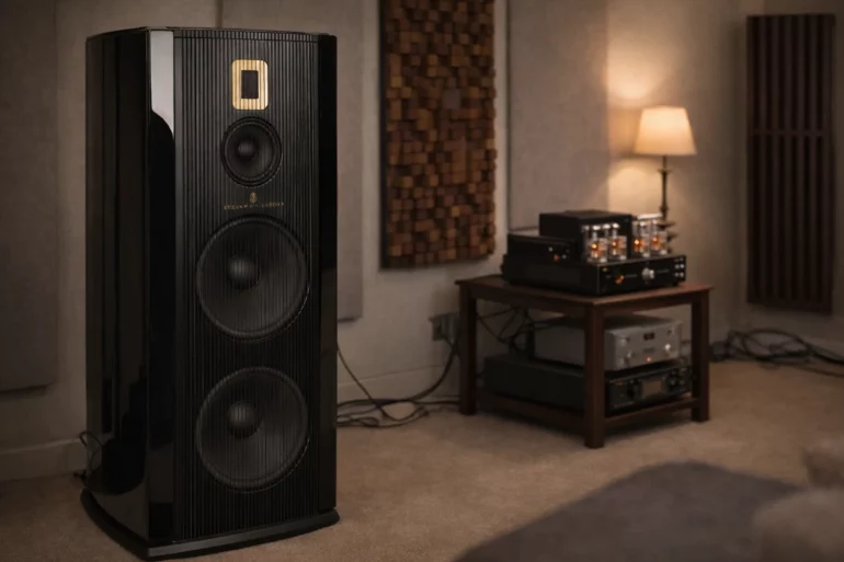 Steinway Lyngdorf Model A: High-End Active Speakers with RoomPerfect Precision 1 The Steinway Lyngdorf Model A is a high-end active speaker system combining elegant design, RoomPerfect room correction and effortless, reference-quality sound.