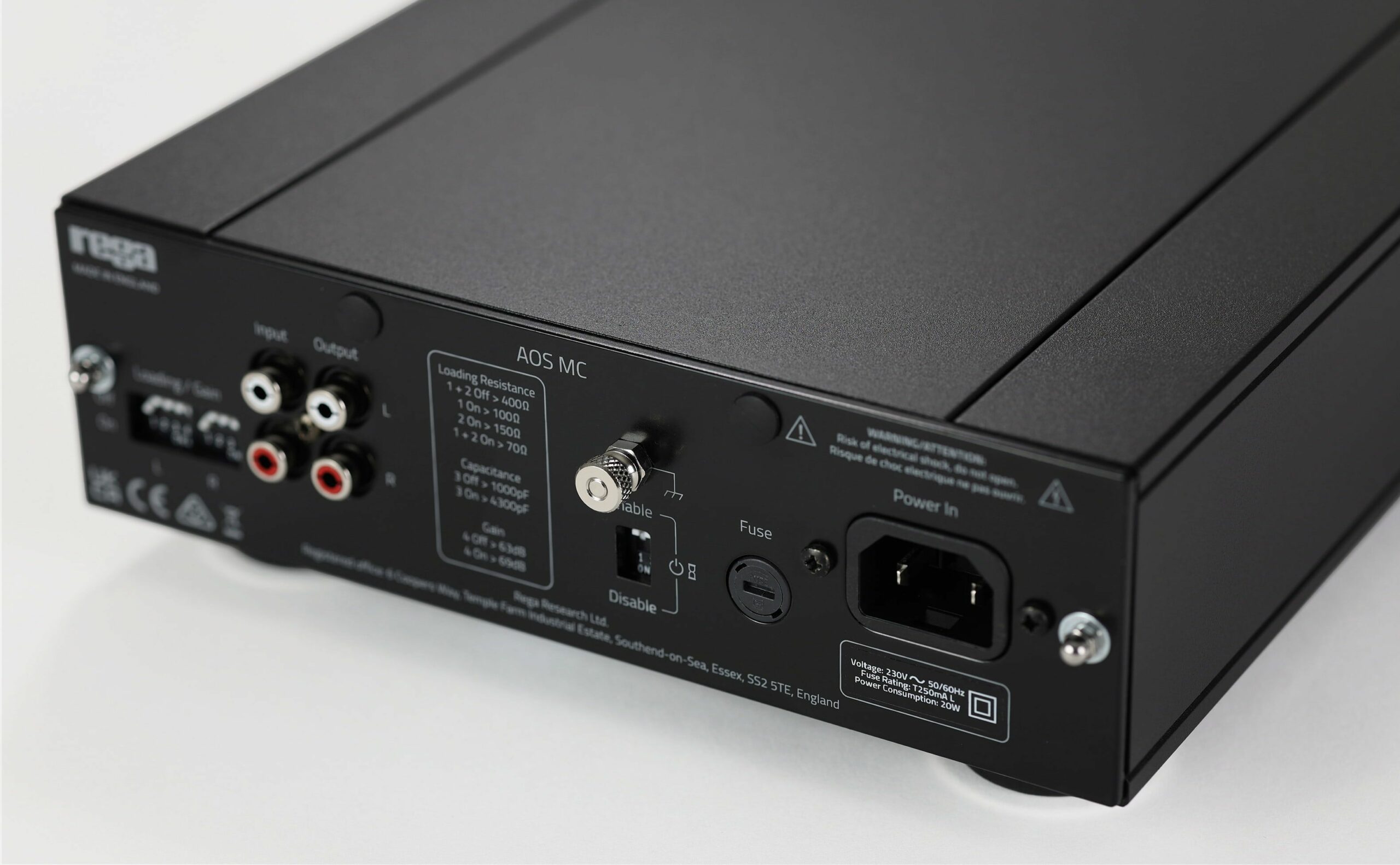 Rega AOS MC: A Focused Phono Stage for Moving-Coil Systems 12 Rega AOS MC moving-coil phono stage in black half-width enclosure