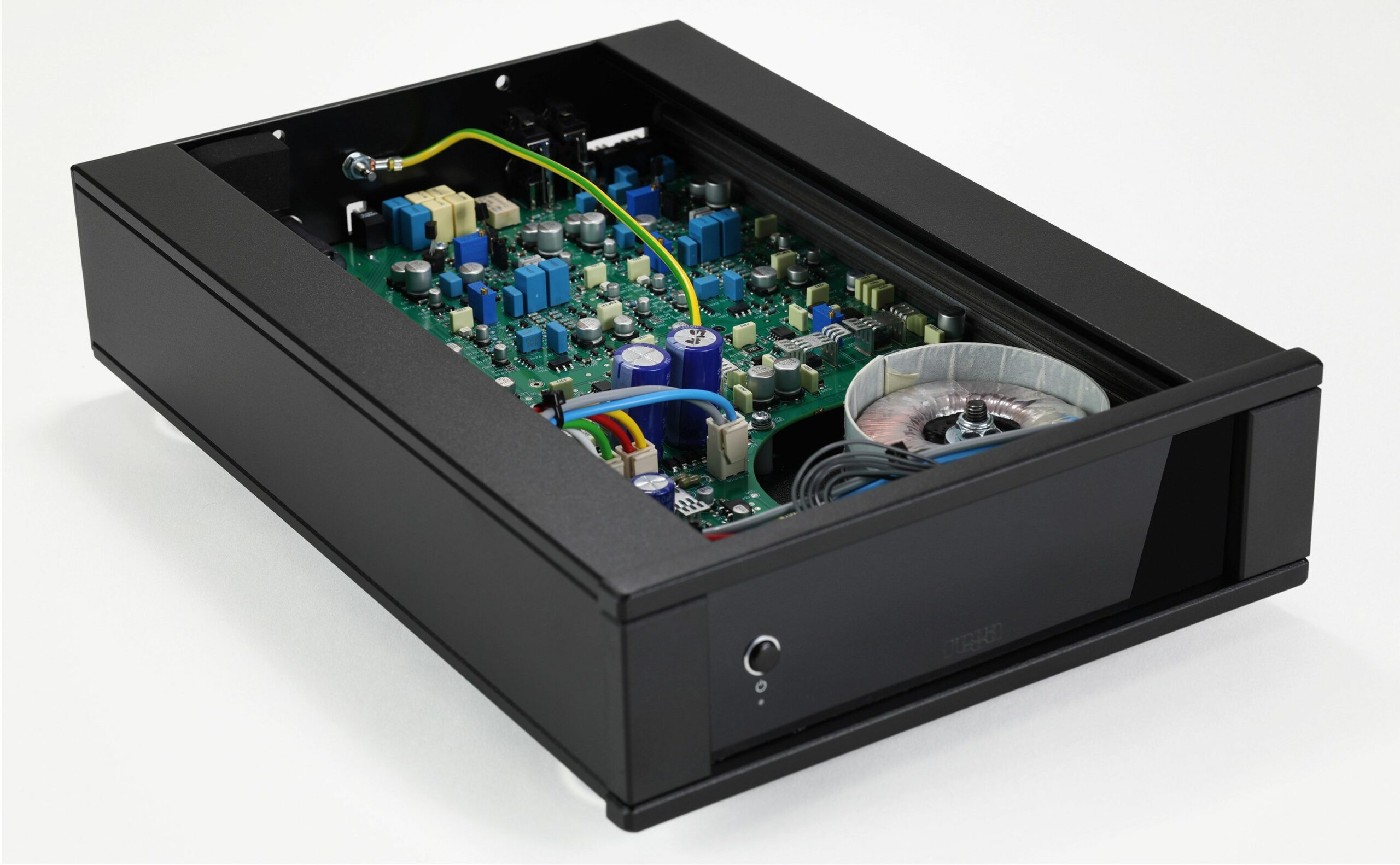 Rega AOS MC: A Focused Phono Stage for Moving-Coil Systems 8 Rega AOS MC moving-coil phono stage in black half-width enclosure