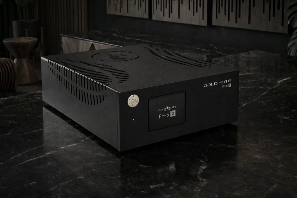 Gold Note’s new PH-5.2 brings Italian design, multiple EQ curves, and a fully discrete analog signal path for precise MM and MC cartridge matching.