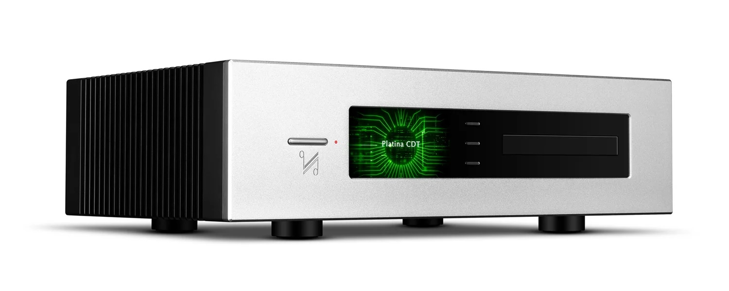 Quad Platina CDT Puts Disc Playback First 4 Quad Platina CDT CD transport with front-loading tray and color display