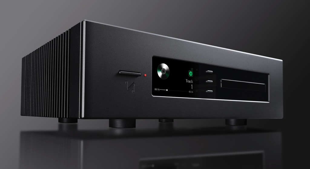 Quad Platina CDT Puts Disc Playback First 2 Quad Platina CDT CD transport with front-loading tray and color display