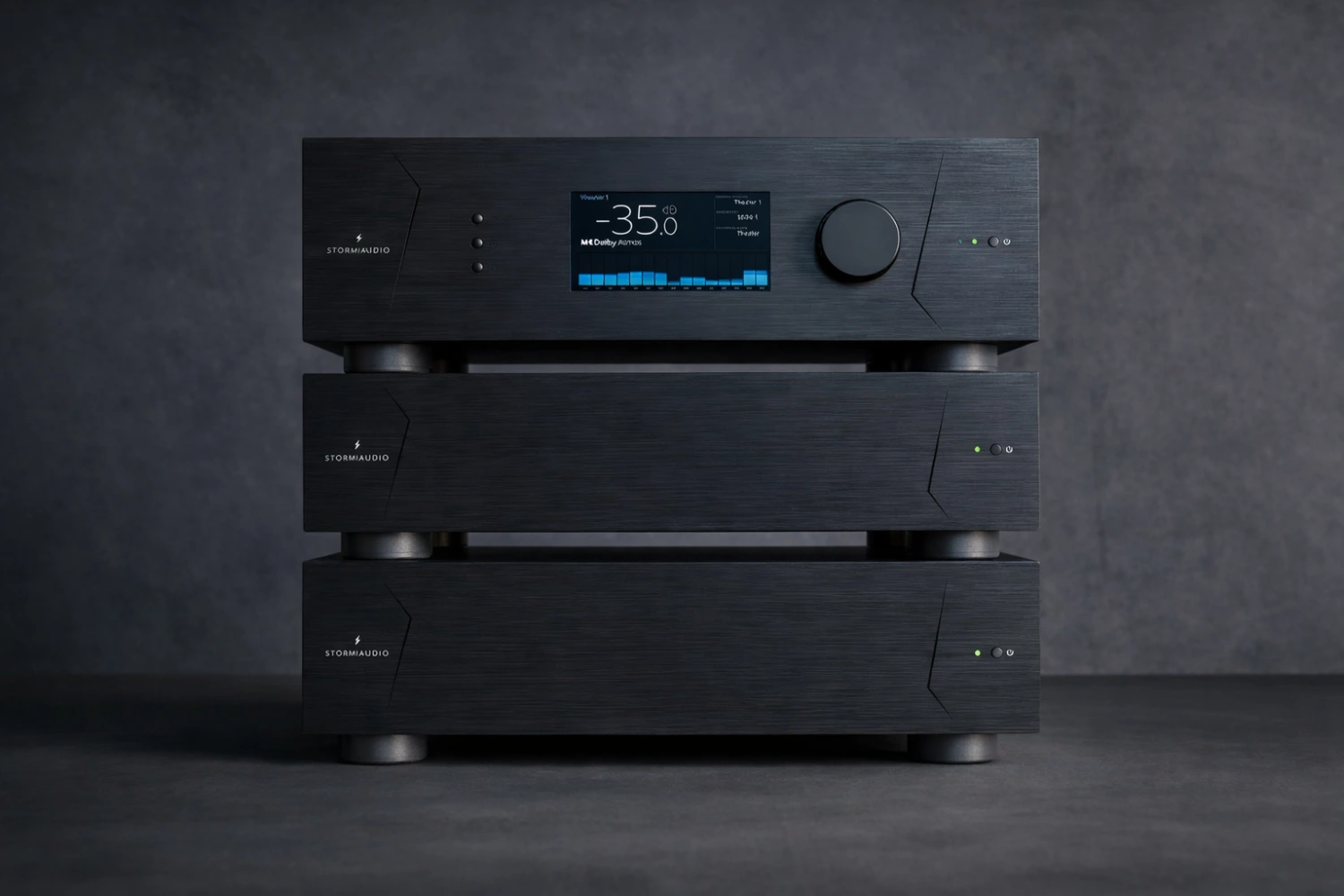 StormAudio Impulsion 8 is a next-gen 8-channel Class D power amplifier with Dante & AES67 AoIP support, up to 1200W bridge output, and upcoming DSP integration—built for advanced home cinema and custom installations.