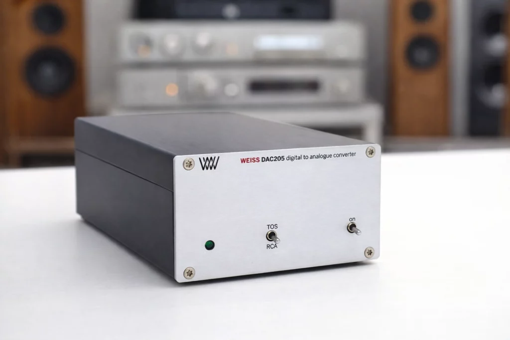 Five DACs Compared: Which One Fits Your System Best? 3 Weiss DAC205 MK2 delivers pure digital-to-analog conversion with ES9028PRO, near-zero impedance, and studio-grade precision—no USB, no distractions, just sound.