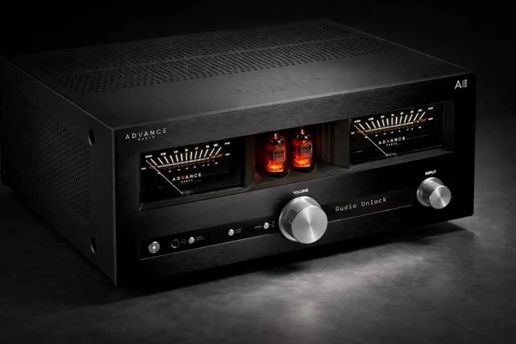 The Advance Paris NOVA series introduces A-i130 and A-i190 integrated amplifiers with tube/solid-state hybrid design, ESS DAC, DSP room correction, HDMI eARC, dual subwoofer outputs, and optional streaming and Bluetooth modules.