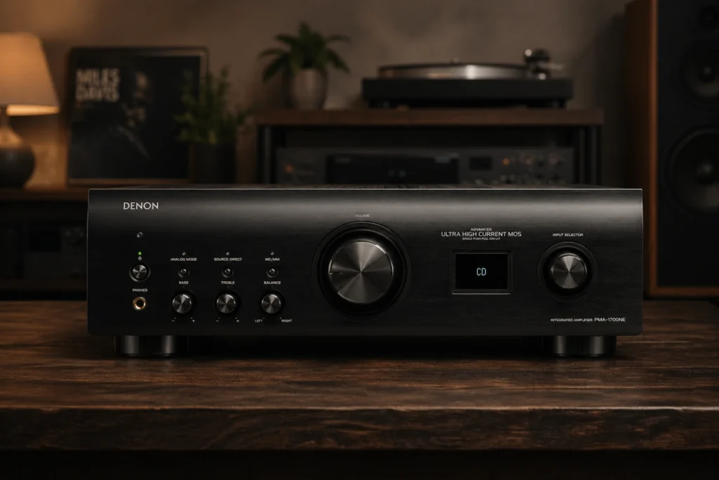 Top 10 Amplifiers for Audiophiles and Home Audio Enthusiasts 15 Denon PMA-1700NE, a true modern classic. Powerful, refined, and built for pure stereo sound with MM/MC phono, high-res DAC, and analog purity modes.