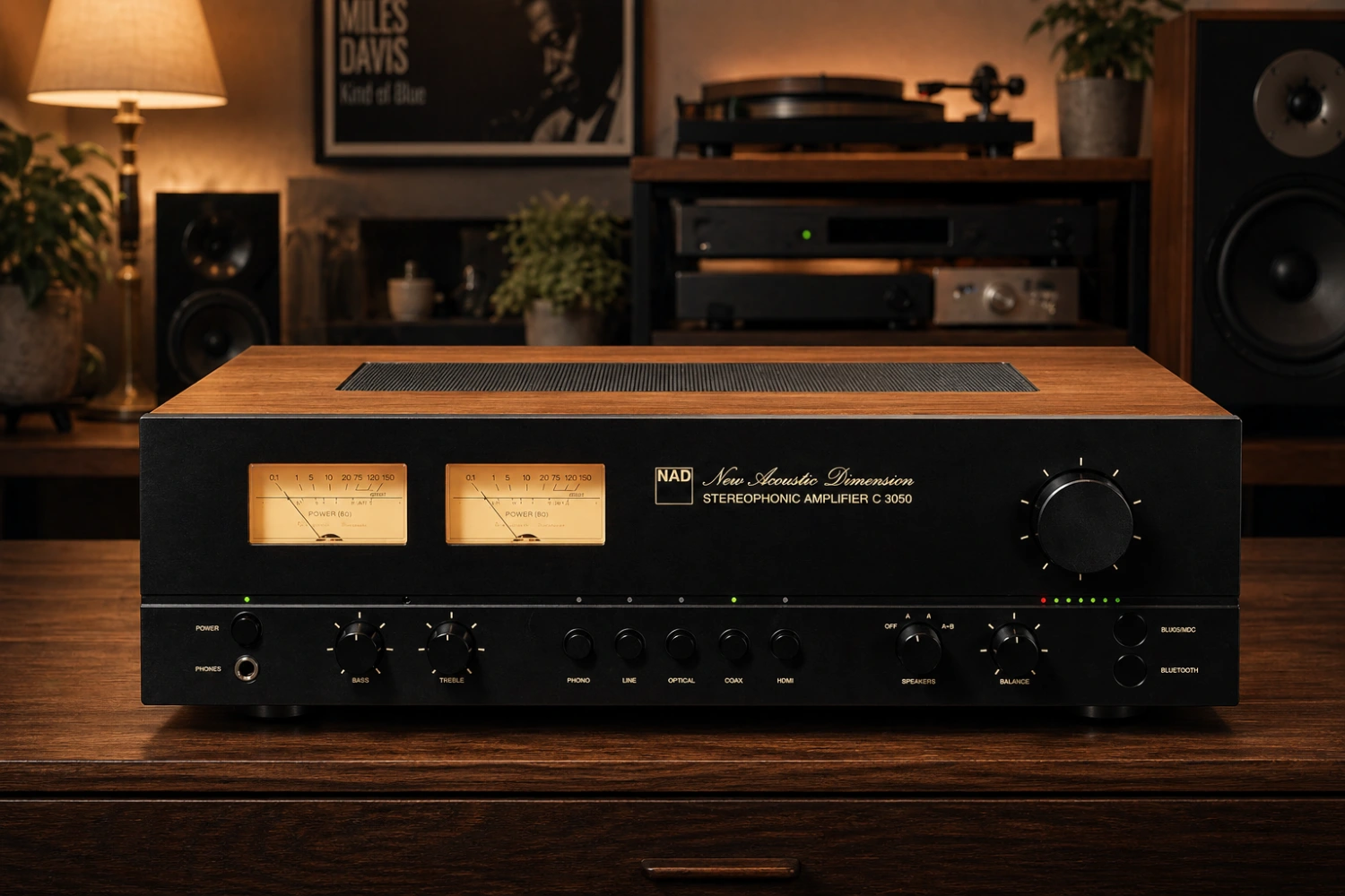 The NAD C 3050 blends iconic 70s styling with modern tech, BluOS streaming, HDMI ARC, and powerful nCore amplification, a true modern classic for audiophiles.