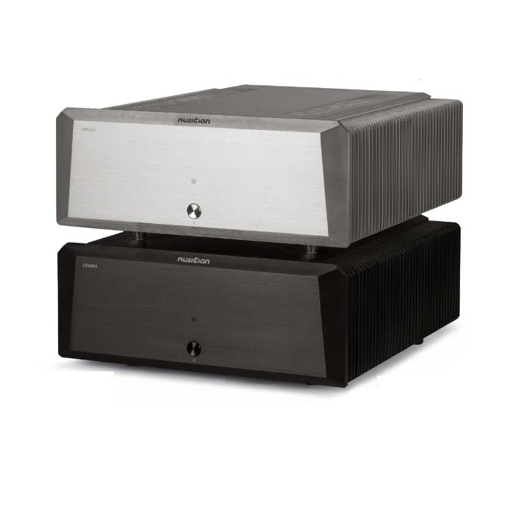 Musician GEMINI Power Amplifier: Balanced Architecture With Practical Authority 8 The amplifier utilizes a shielded 600VA toroidal transformer and a power supply with 36 storage capacitors and Schottky diodes. Each channel is equipped with four pairs of high-current output transistors.