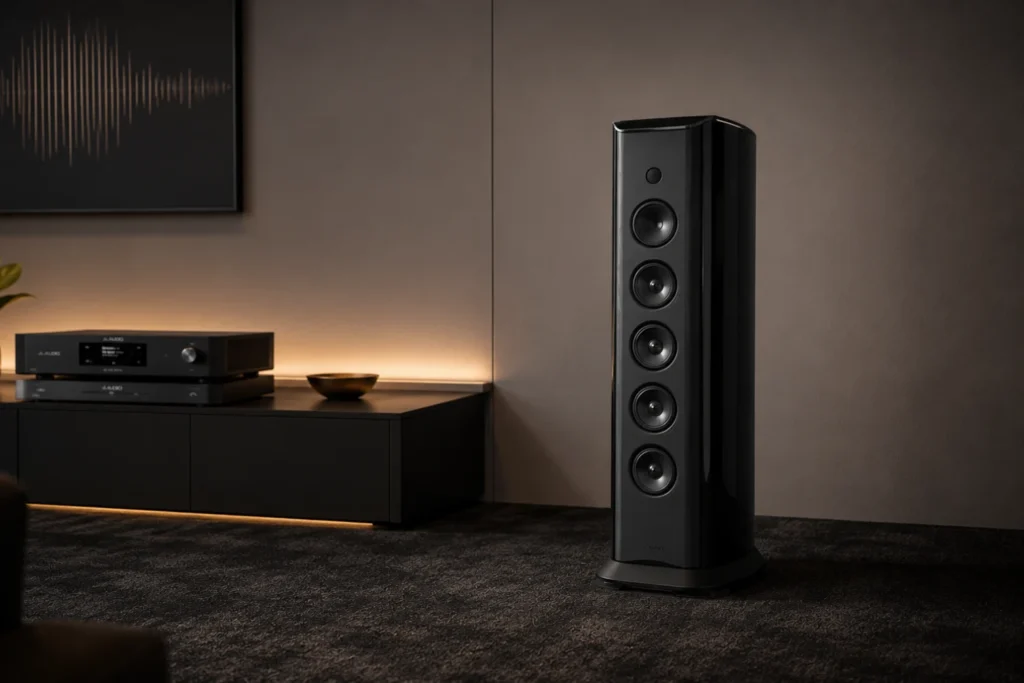 Garmin enters the luxury hi-fi market with the new JL Audio Primacy series featuring active DSP speakers, Dante networking, room correction, and streaming support.
