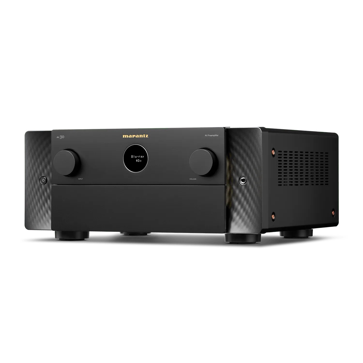 Every detail of the Marantz AV 30 reflects Marantz’s long-standing dedication to audiophile engineering.
