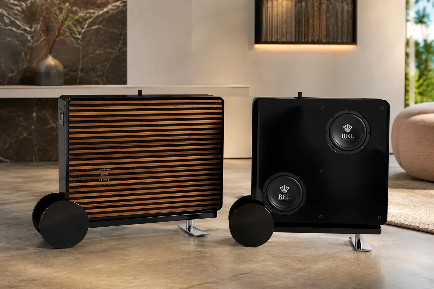 REL Acoustics unveils the new Planar PL-1 and PL-2 on-wall subwoofers featuring ultra-slim cabinets, wireless connectivity, passive radiators, and deep bass extension down to 24 Hz.