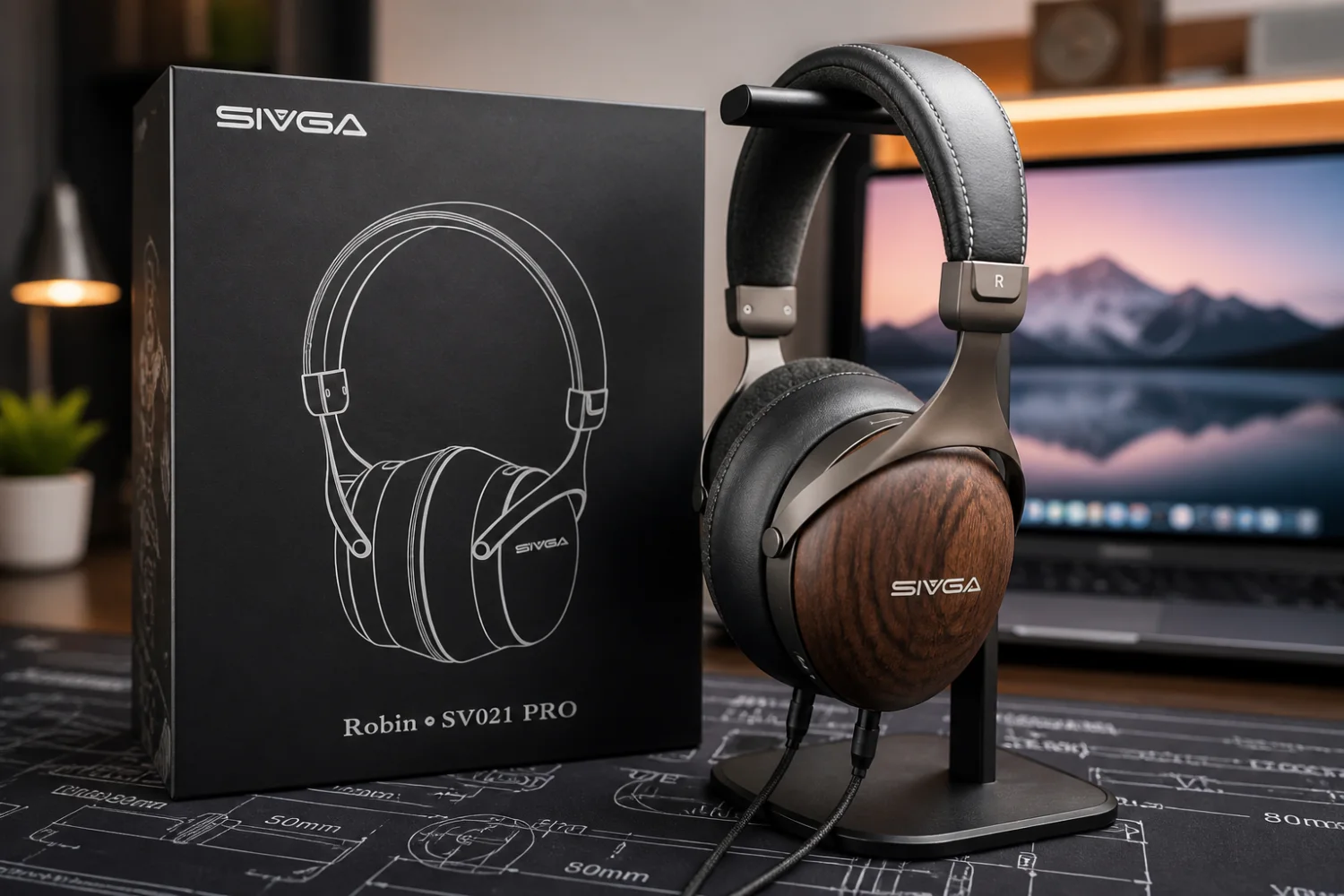 Sivga SV021 Pro, premium wood headphones with improved comfort, detailed treble, and controlled bass, with a noticeable 300–600 Hz tuning peak that benefits from EQ adjustment.