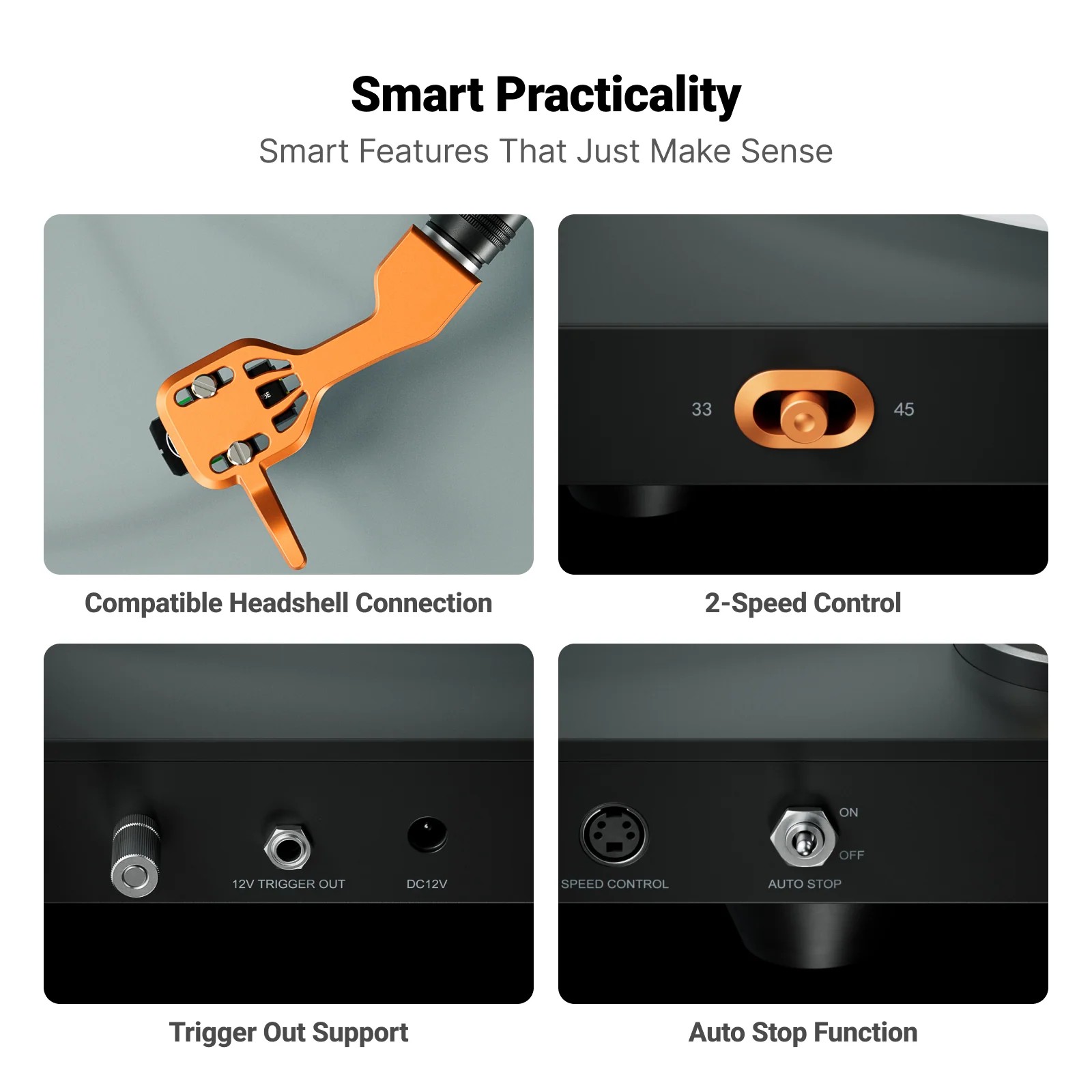 Fosi Audio LUNA 3: Pure Analog Turntable with VM95E Cartridge 10 There's no phono preamplifier inside, so the LUNA 3 is more logically suited for a separate phono stage or amplifier with a phono input.