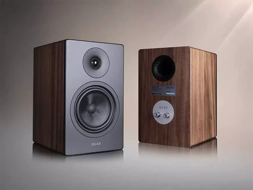 QUAD Elegan Speakers Launch as a New Entry Point to the Brand 9 The acoustic systems are based on new drivers with woven Kevlar cones.