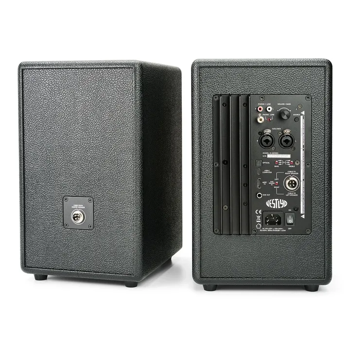 Vestlyd M6C Active Packs HDMI, Phono and USB-C Into a Retro Powered Speaker Pair 10 Vestlyd M6C Active compact powered speaker pair in black