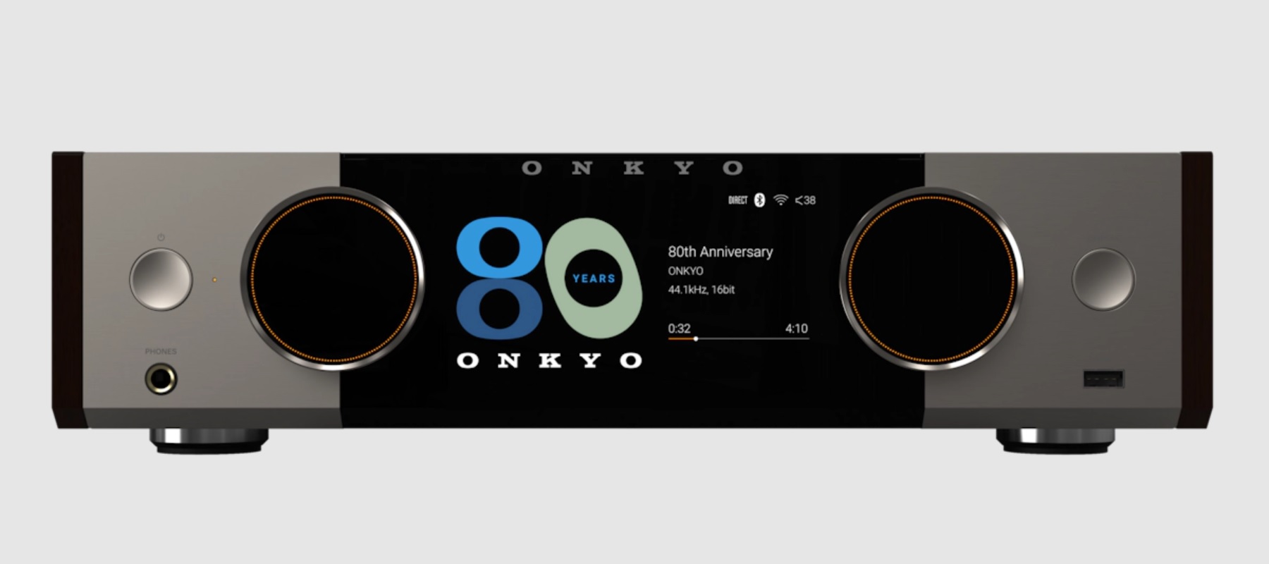 Onkyo Muse Y-50 Anniversary Amplifier Pairs Retro Design With Streaming 10 Onkyo Muse Y-50 80th Anniversary Edition network amplifier with walnut side panels and color display