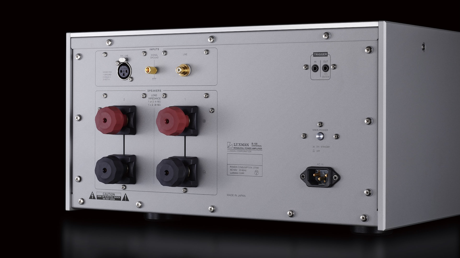 Luxman B-100 Centennial Brings Class A Power to a Flagship Mono Design 10 Luxman B-100 Centennial flagship mono power amplifier