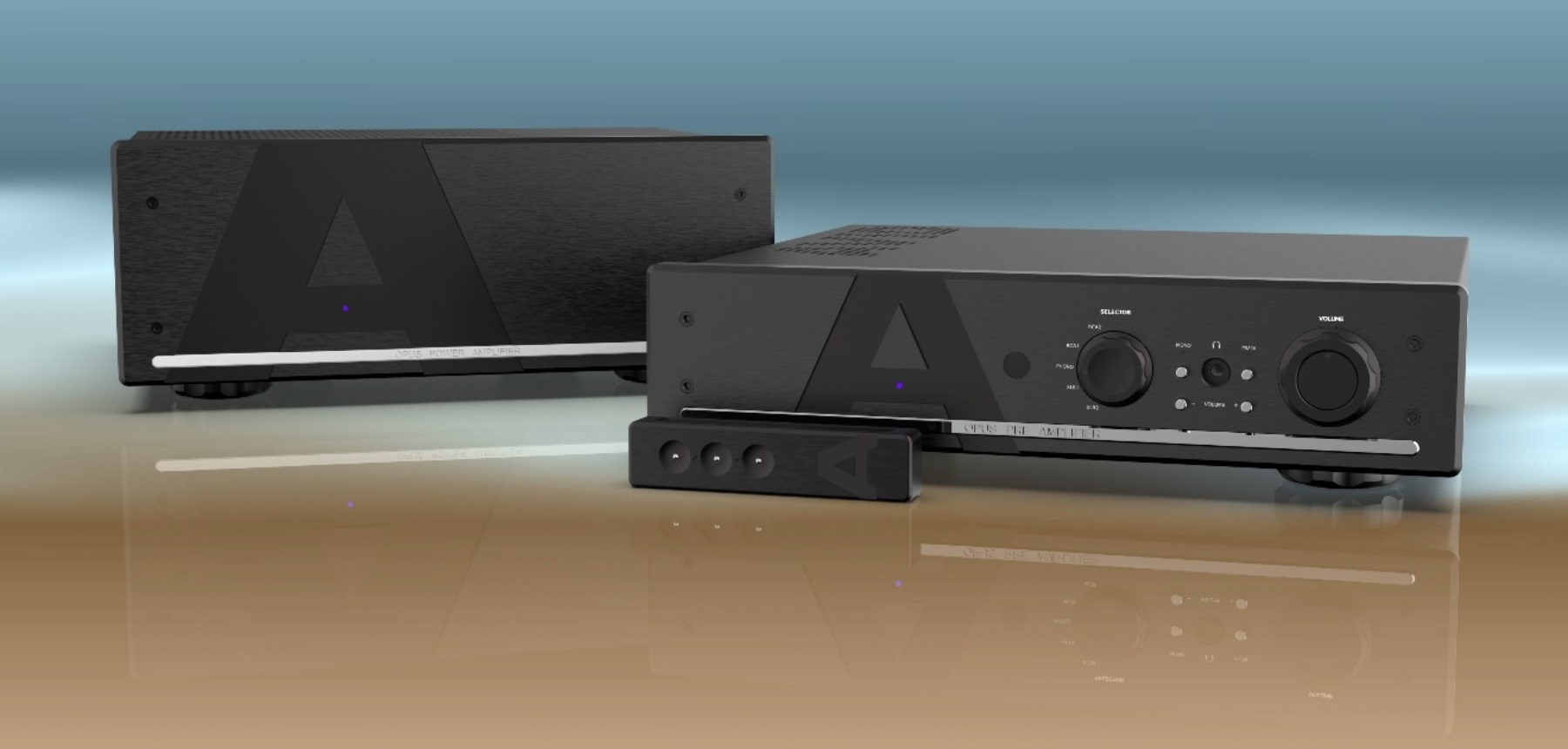 Avid Opus Pre and Opus Power Put Analog Sources First 8 Avid Opus Pre analog preamplifier and Opus Power stereo power amplifier