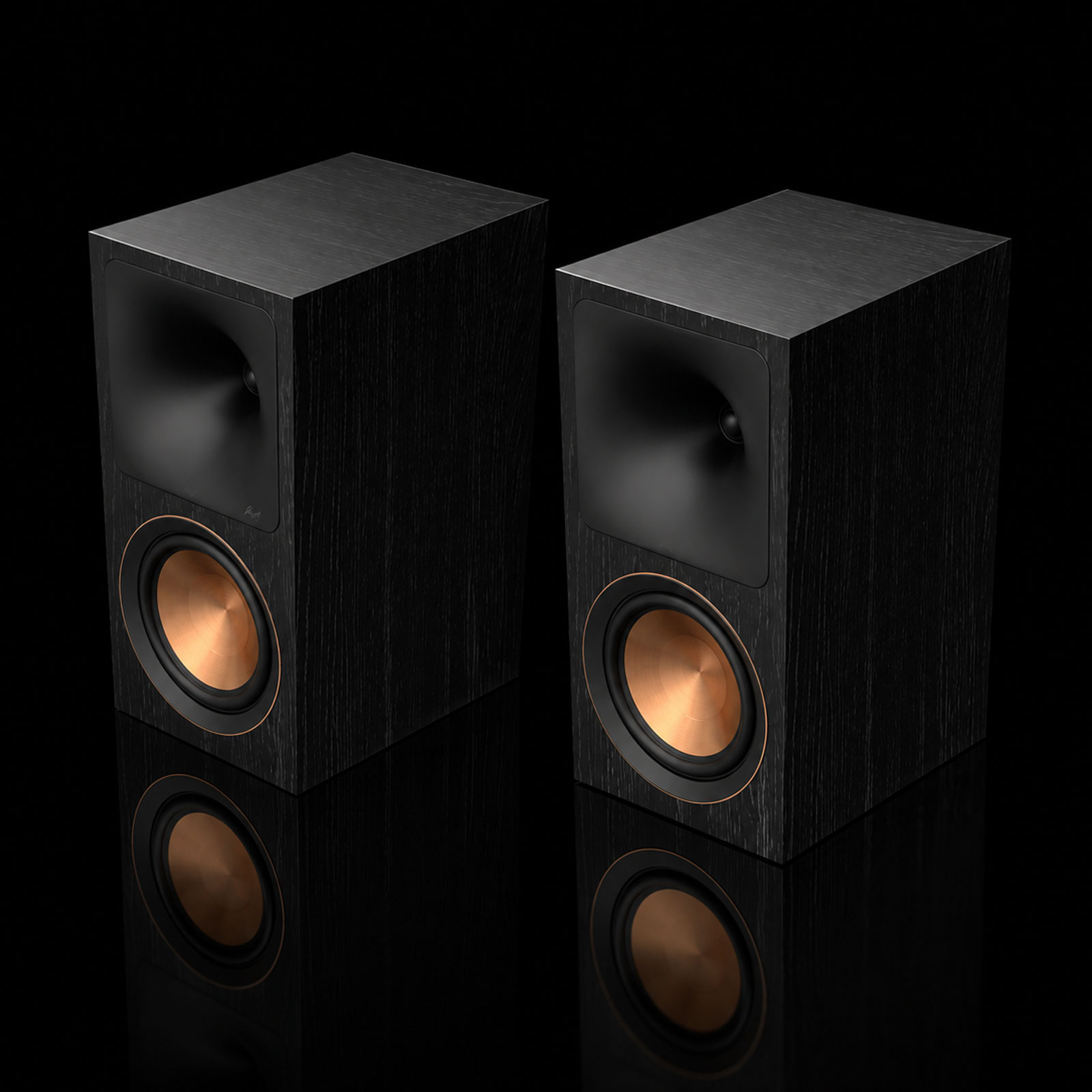 Klipsch Reference Premiere III speakers in ebony and walnut finishes