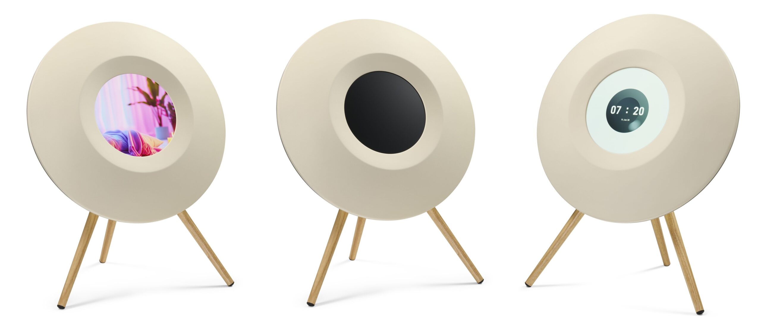 Block Opus S and Opus L Combine Active Three-Way Audio With a Circular Display 8 Block Opus active three-way speaker with a central 19-inch circular LCD