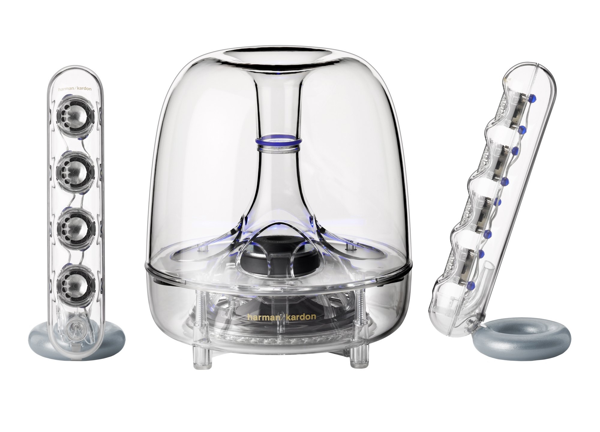 Velodyne MiniVee X Acryl Turns the Compact Subwoofer Transparent 9 Velodyne MiniVee X Acryl transparent subwoofer with visible driver and electronics