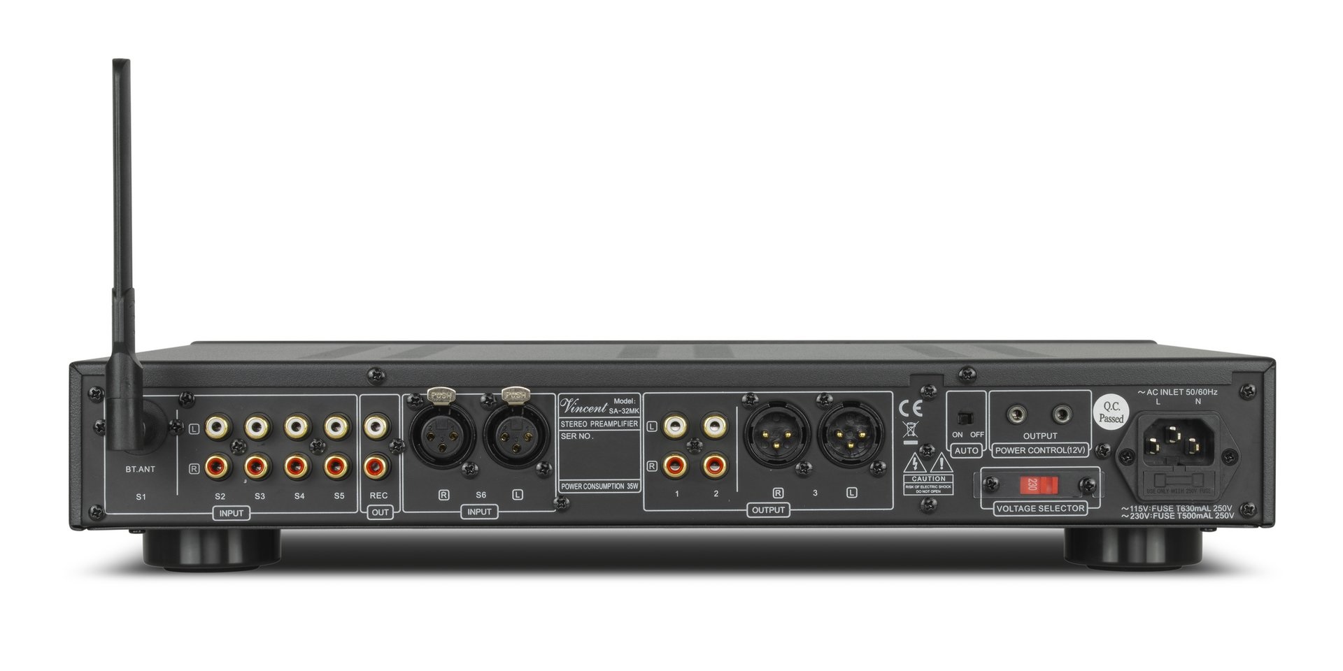 Vincent SA-32MK Brings Bluetooth to Its Hybrid Tube Preamplifier 10 Vincent SA-32MK hybrid tube preamplifier with Bluetooth connectivity