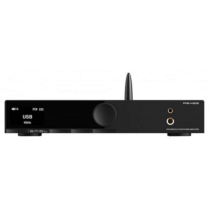 The SMSL AS400 is a new integrated amplifier that combines a DAC, power amplifier, phono preamp, and wireless module into a single unit.