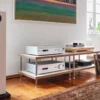 The Bauer Audio OM 25 combines a front-facing custom tweeter with an upward-firing mid-bass driver in a distinctive two-way floorstanding design.