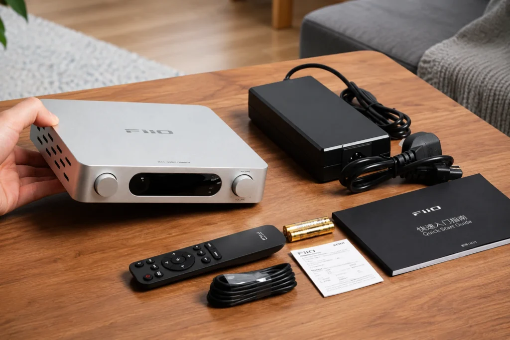 The Best Amplifier for Every Kind of Hi-Fi System 9 The FiiO AIR AMP integrates network streaming, digital conversion and Class D amplification for space-conscious systems built around passive speakers.