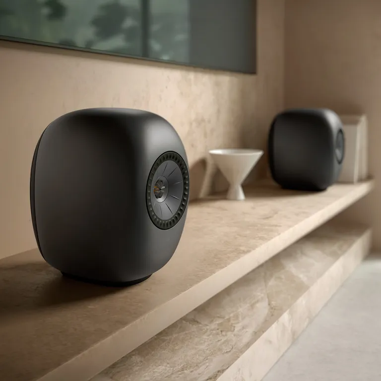 KEF LS Luxe Combines Sculptural Form With Active Hi-Fi 11 KEF LS Luxe wireless active speakers in Eclipse Black