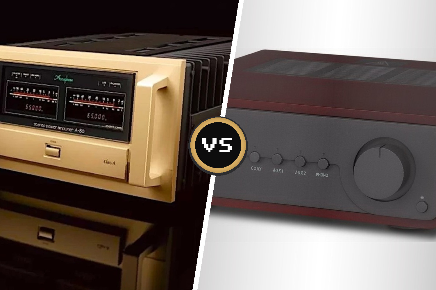 Accuphase A-80: class A powerful stereo amplifier vs Quad Vena II: Upgraded compact Integrated amplifier – Stereoindex Recommended Battle