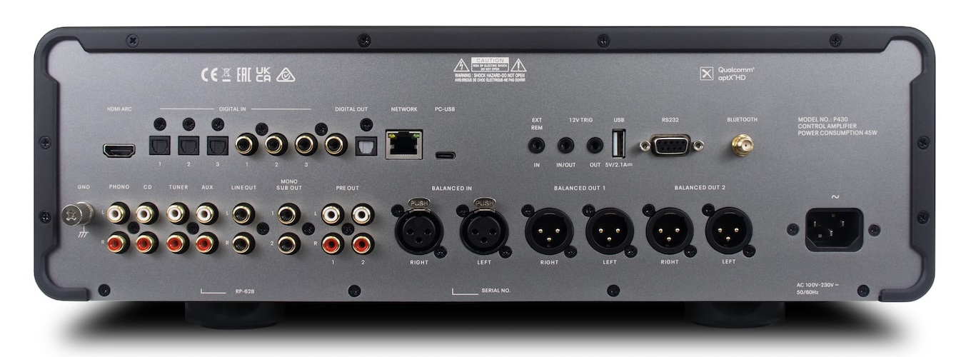 Rotel Expands Michi Prestige Series With P430 and S430 Amplifiers 9 Rotel Michi Prestige P430 preamplifier and S430 stereo power amplifier