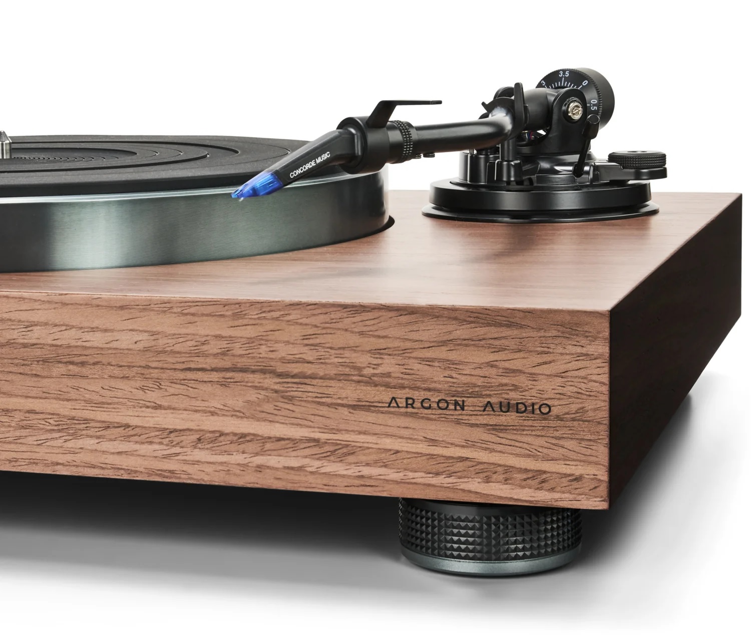 Argon Audio Aurora Brings Direct-Drive Precision to Home Vinyl Systems 4 Argon Audio Aurora direct-drive turntable with S-shaped tonearm