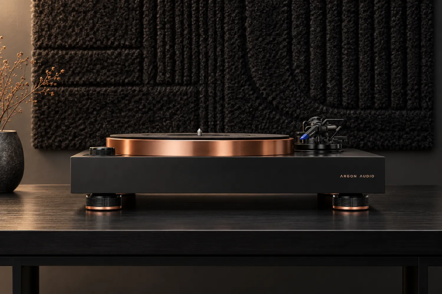 Argon Audio Aurora Brings Direct-Drive Precision to Home Vinyl Systems 1 The Aurora is Argon Audio’s first direct-drive turntable, combining a low-resonance MDF plinth, an Ortofon Concorde Music Blue cartridge and a switchable MM phono preamplifier.