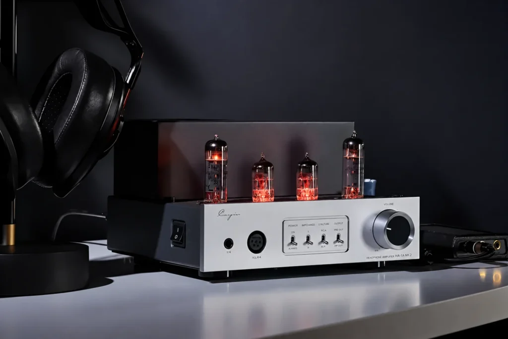 The HA-1A Mk3 puts a fully tube-based Class A circuit, custom transformers and EL84 valves into Cayin’s most compact HA-series design.